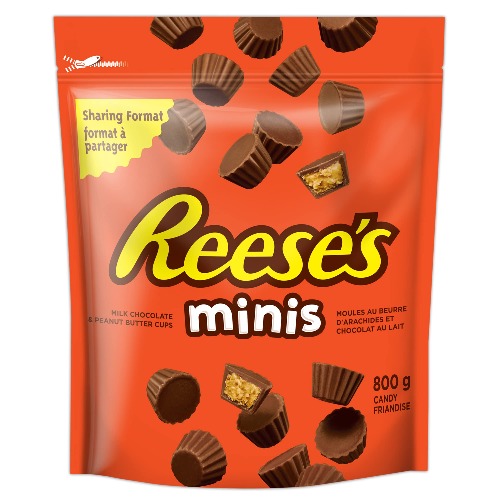 REESE'S Mini Peanut Butter Candy, Reese's Candy, Mini Candy, Bulk Candy to Share, Good for Kids Candy, 800g - 800 g (Pack of 1)