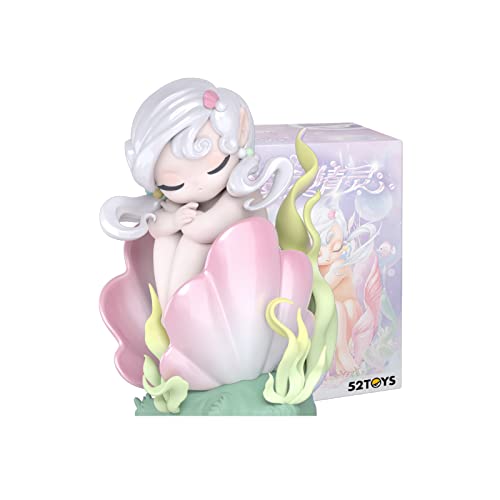 52TOYS Sleep Elves of Sea, Random Cute Action Figure, Collectible Toy Desktop Decoration 3.3 Inch, Gift for Birthday or Party, 1PC