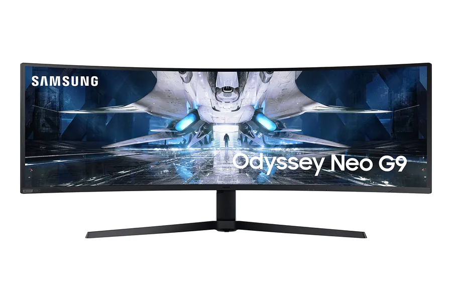 SAMSUNG 49" Odyssey Neo G9 G95NA Gaming Monitor, 4K UHD Mini LED Display, Curved Screen, 240Hz, 1ms, G-Sync and FreeSync Premium Pro, LS49AG952NNXZA, White & Black - 