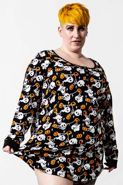 Haunted Pumpkin Sleep Dress [PLUS] 