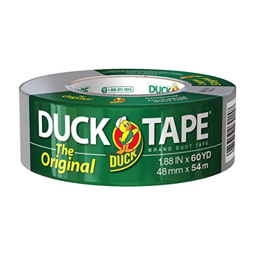 The Original Duck Brand 394475 Duct Tape, 1-Pack 1.88 Inch x 60 Yard Silver - 1 Roll, 60 Yds