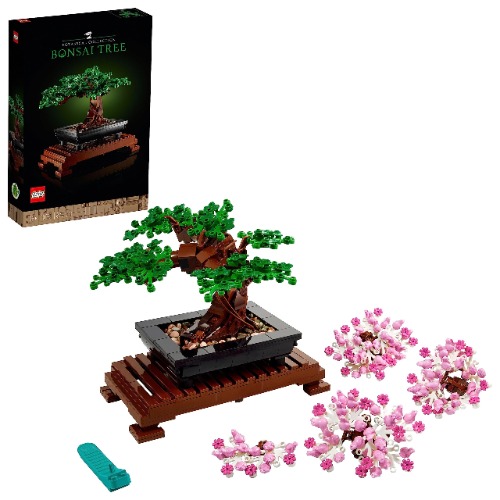 LEGO 10281 Icons Bonsai Tree, Byggsatser Vuxna, Heminredning, Samlingsbar, Konstgjorda Växter, Körsbärsblommor
