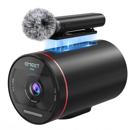 EMEET Streamcam One (Gen 2), Wireless Live Streaming Camera, 1080P HD Webcam, Detachable Mic & 2 Built-in Noise Reduction Mics, Multi-cam Support, 8 Hrs - MC2 Gen2