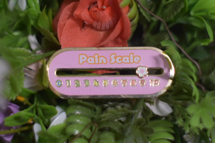 Sliding Pain Scale Pin - In Stock