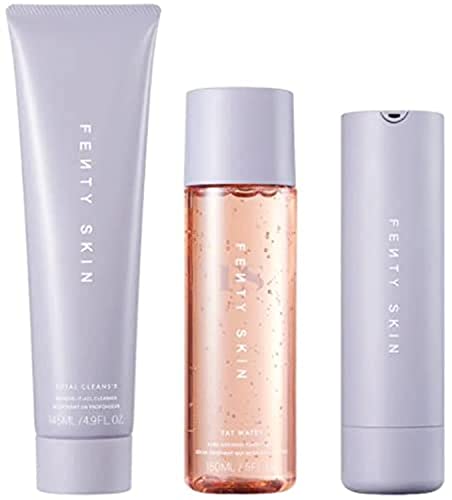 Fenty Skin Full-Size Start'r Set Includes Full Sized Total Cleans'r, Fat Water and Hydra Vizor