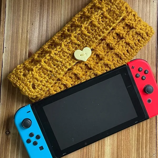Crochet Waffle Switch Case Cover