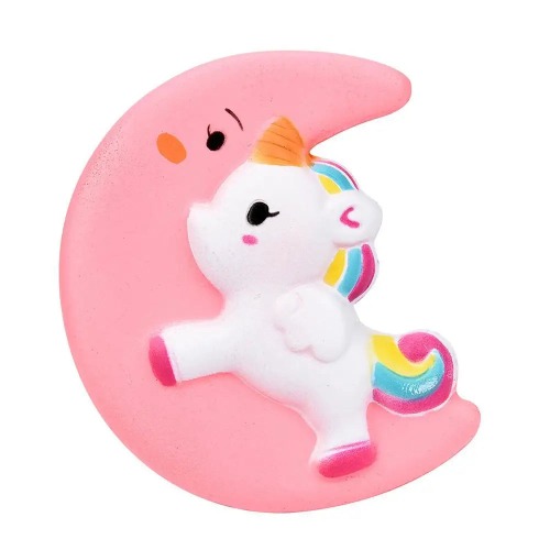 Kawaii Unicorn Moon Squishy Stress Relief Toy