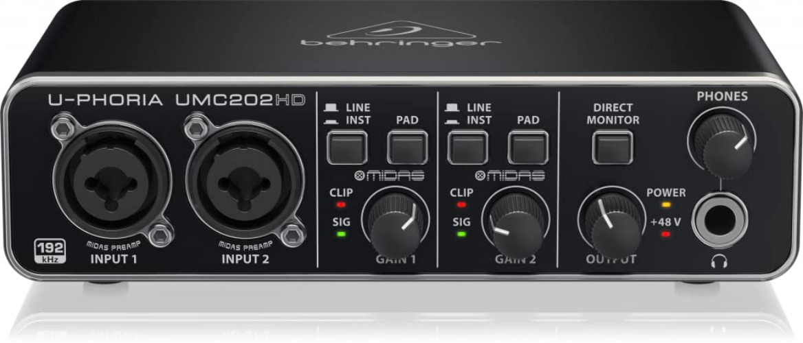 Behringer UMC202HD Behringer U-Phoria UMC202HD MIDI Interface