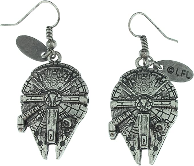 Star Wars Millennium Falcon 3D Dangle Earrings