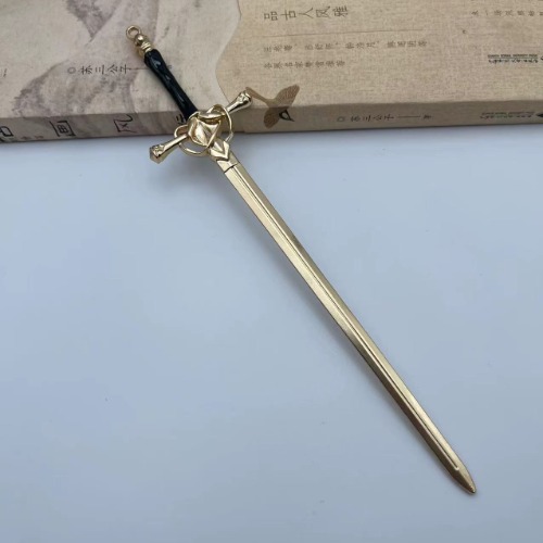 Sword of Light Metal Hair Stick - Gold