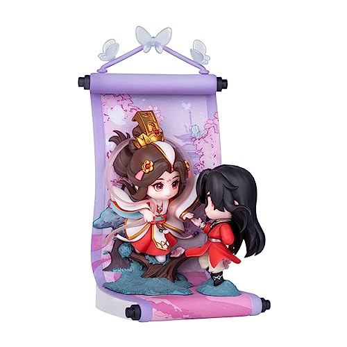 CALEMBOU Anime Figure, Cute Hua Cheng Xie Lian Chibi Figure Anime Heaven Official Blessing Figure Set, PVC Chibi Figure for Tian Guan Ci Fu Fans (XL&HC-XLFH-3PCS) - Xl&hc-xlfh-3pcs