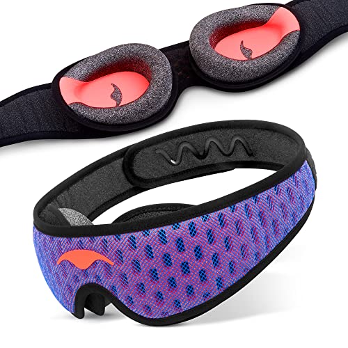 Manta Sleep Mask Pro - 100% Light Blocking Eye Mask for Sleeping, Comfortable Sleep Mask for Side Sleepers, Sleep Mask for Men and Women, Blindfold with Breathability for Sleep/Travel/Nap/Shift Work