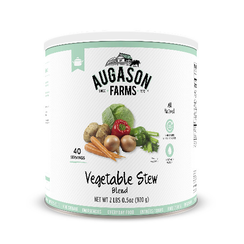 Augason Farms Vegetable Stew Blend 2 lbs 0.5 oz No. 10 Can - Stew Blend