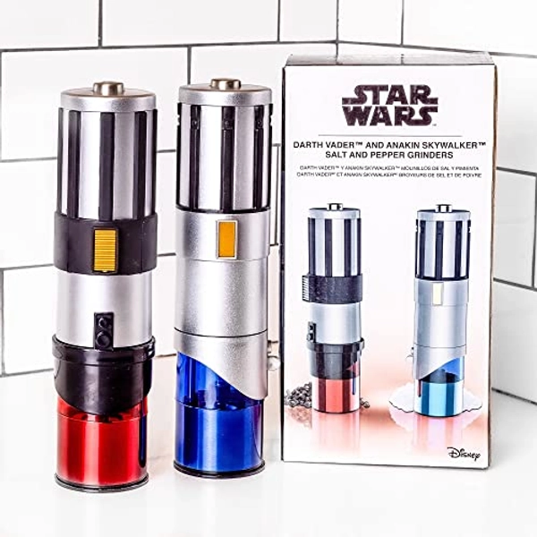 Star Wars Lightsaber Electric Salt and Pepper Mill Grinder (Pack of 2)