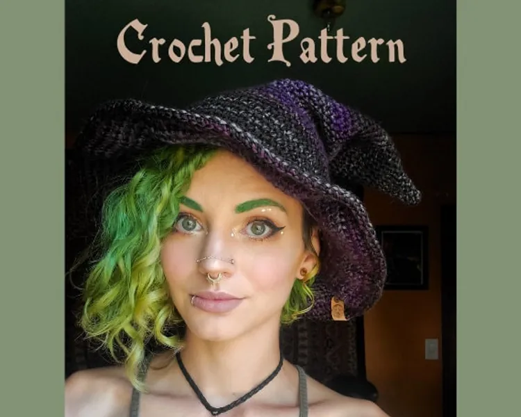Slouchy Witch Hat Crochet Pattern