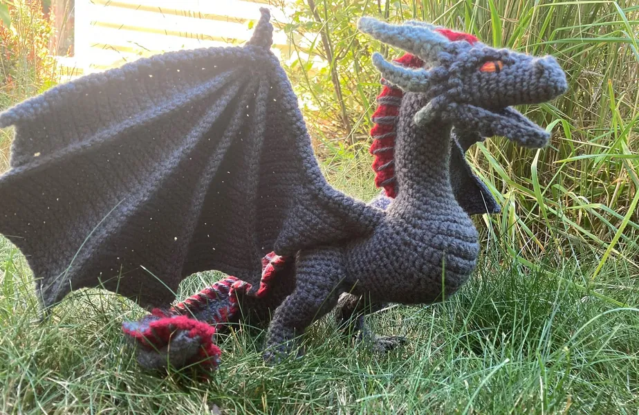 Crochet Giant Wyvern Dragon PDF Pattern - (Digital Pattern only, NOT the finished, tangible item)