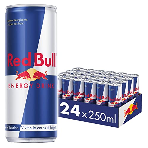 Red Bull Energy Drink Boisson Energisante 24 x 250 ml - Regular
