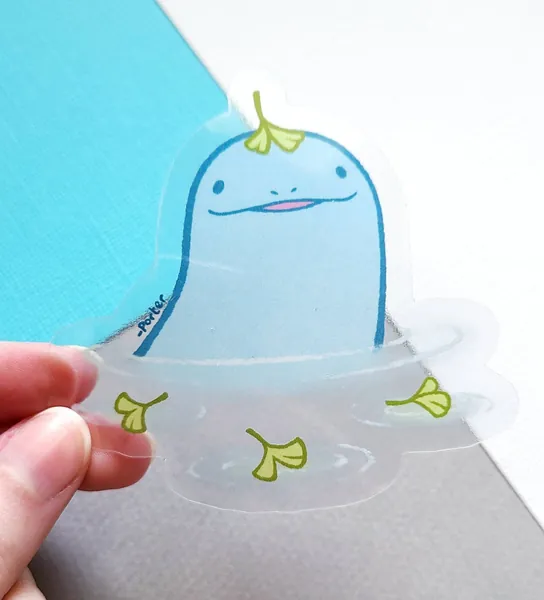 CLEAR Gingko Quagsire Sticker