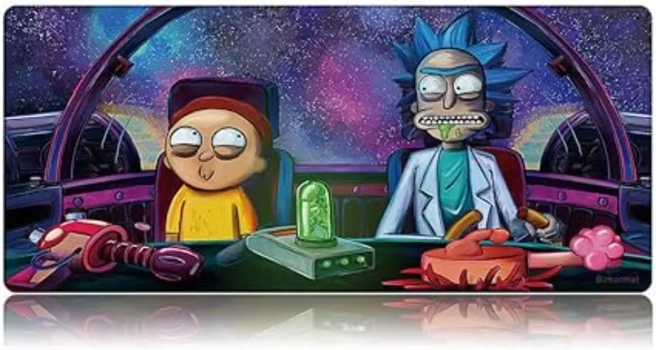 Bimormat Extended Gaming Mouse Pad,XXL 900x400mm Large Mouse Mat with Stitched Edges Keyboard Personalized Mousepads Non-Slip Water-Resistant Rubber Base Desk Mat