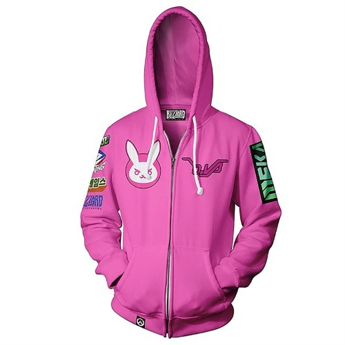 Anime Hoodie Print Pullover-Overwatch D.Va New Print pullover-3D Print Pullover Drawstring Sweater 2020 and Winter Unisex - Preferred Gift