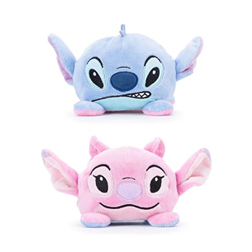 Simba Disney Official Stitch and Angel Reversible Plush toy for kids Stitch, Blue, pink - Stitch