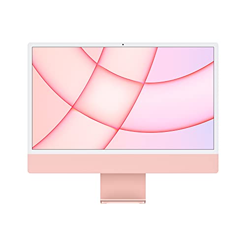 Apple 2021 iMac All in one Desktop Computer with M1 chip: 8-core CPU, 8-core GPU, 24-inch Retina Display, 8GB RAM, 512GB SSD Storage, Matching Accessories. Works with iPhone/iPad; Pink - 8-Core GPU - 512GB - Pink