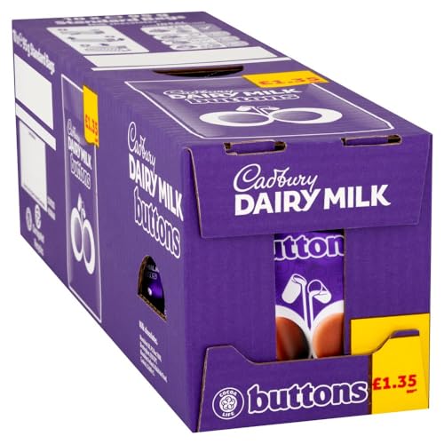 Cadbury Dairy Milk Buttons Chocolate Bag Case of 10x95g