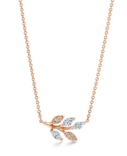Tiffany Victoria® Diamond Vine Pendant in 18k Rose Gold