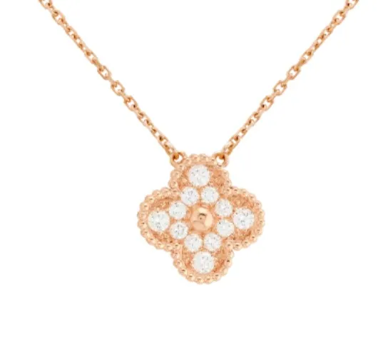 Vintage alhambra pendant rose gold
