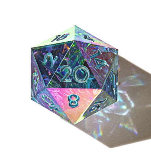 Unnecessary Feelings 7-Piece Iridescent Polyhedral Dice Set | Default Title