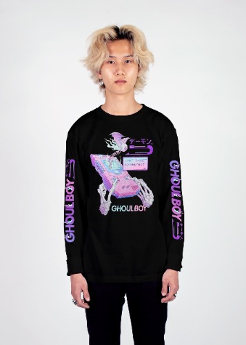 Ghoulboy Long Sleeve Tee | Black / M