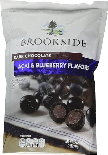 Brookside Dark Chocolate, Acai/Blueberry, Basic, 32 Oz - Acai and Blueberry - 2 Pound (Pack of 1)