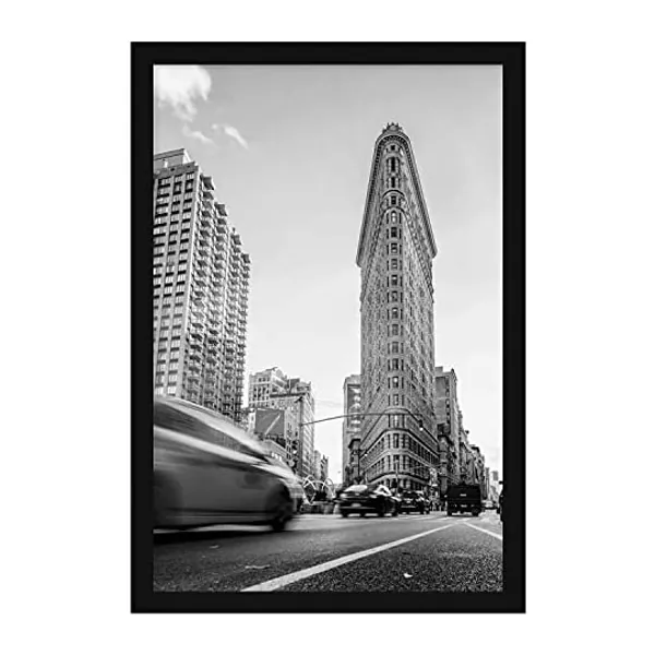 
                            Americanflat 24 x 36 Poster Frame in Black - Composite Wood with Polished Plexiglass - Horizontal and Vertical Formats for Wall with Included Hanging Hardware
                        