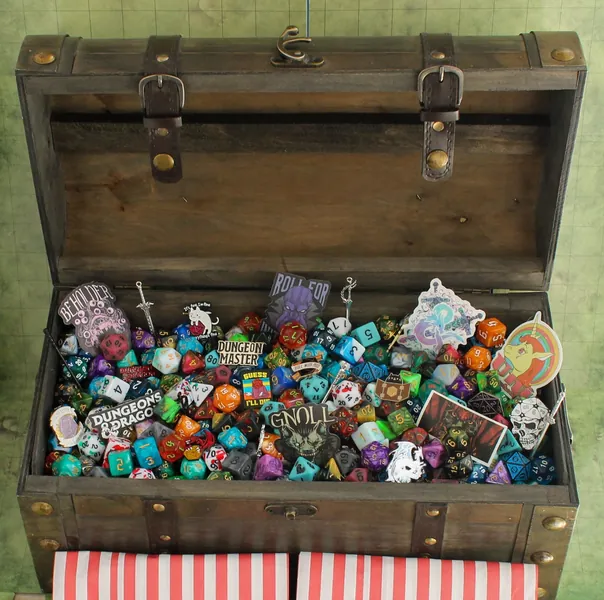 Mystery Chest, Mystery Dice Bags you choose the scoops, Polyhedral Dice never the same | for Pathfinder & DnD Dice