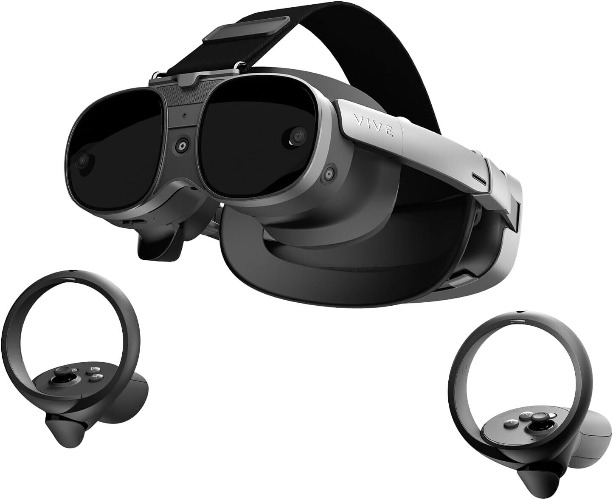 HTC Vive XR Elite with Deluxe Pack — Mixed Reality and PC VR Headset + Controlle