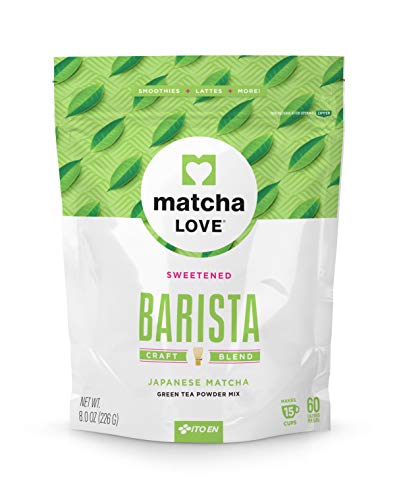 Matcha Love Green Tea Powder Packet, Sweetened, 8 Ounce - Sweetened - 8 Ounce (Pack of 1)