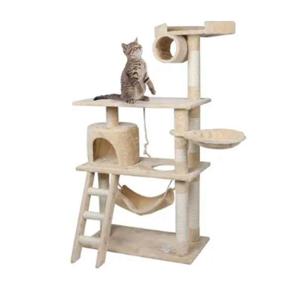 PaWz Cat Scratching Post Tree Gym House Condo Furniture Scratcher Tower 140cm
