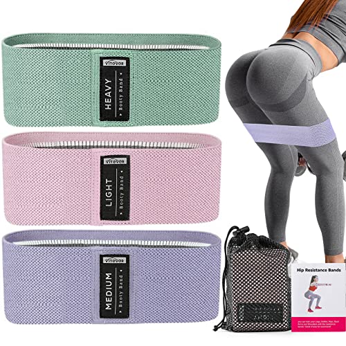 Resistance Bands for Working Out,Booty Bands Set Exercise Bands for Physical Therapy, Stretch Bands for Booty, Legs, Arm, Whole-Body Fitness, Stretching, Women & Men - 3 colors