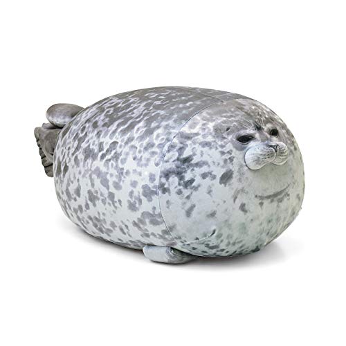 Fortuning's JDS 23.6‘’ Soft Seal Pillow Realistic Cotton Stuffed Animal Plush Toy Cute Plushies Animal Pillow - Small (Pack of 1)