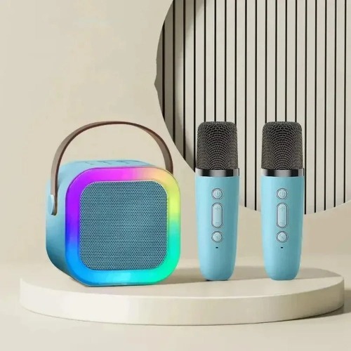 Onetify RGB Mini Bluetooth Speaker with 2 Mics - Blue