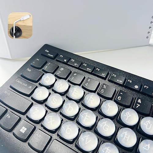 Transparent Raised Key Stickers