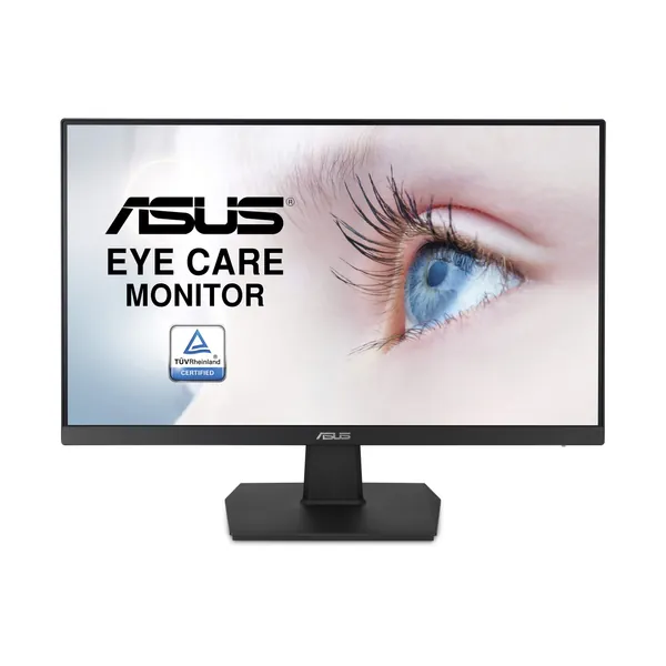 Asus VA24EHE 23.8” Monitor, 1080P, Full HD, IPS, 75Hz, HDMI D-Sub DVI-D, Adaptive-Sync / FreeSync, VESA wall mountable, Eye Care, Flicker-free and Low Blue Light - 23.8" IPS FHD 75hz Frameless