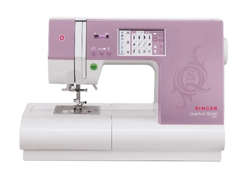 SINGER | Quantum Stylist 9985 Computerized Sewing Machine with 960 Stitches, Drop-In Bobbin System,  Built-In Needle Threader - Sewing Made Easy