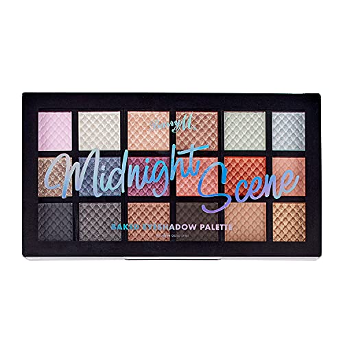 Barry M Baked Eyeshadow Palette, Midnight Scene, 18 matte and shimmer shades