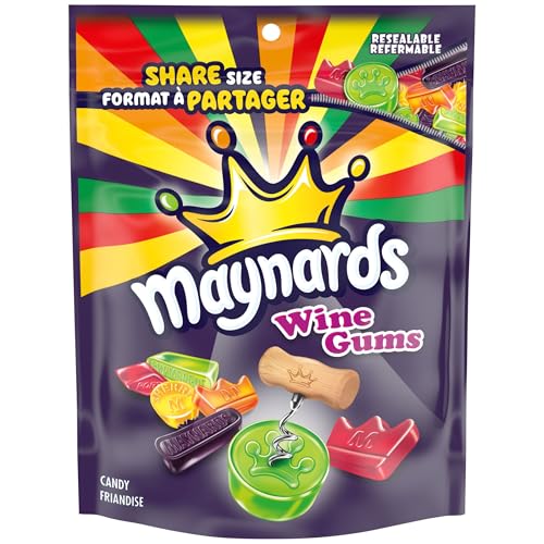 Maynards, Wine Gums Candy, Gummy Candy, Sharing Size, 315 g - Wine Gums - 315g (Pack of 1)