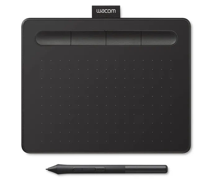 Wacom Intuos Graphics Drawing Tablet for Mac, PC, Chromebook & Android (small) with Software Included - Black (CTL4100)