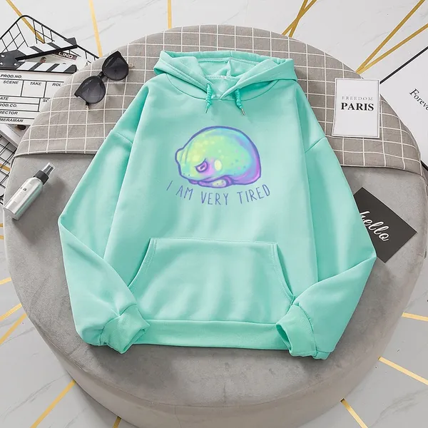 Light green hoodie aesthetic clothes hooded hoodie