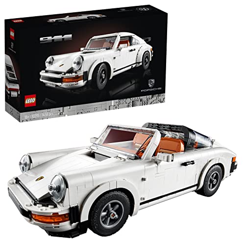 LEGO 10295 Icons Porsche 911 Racing Car Building Set, Collectible Turbo Targa, 2in1 Model Kits for Adults to Build, Gift Idea