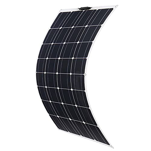 QINGDONGDZA 800W/400W Solar Panel 18V Semi-Flexible Monocrystalline Solar Cell DIY Cable Outdoor Car RV Waterproof Rechargeable Power System,400W - 400W