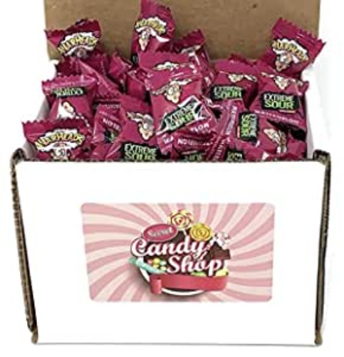 Warheads Extreme Sour Candy in Box, 1Lb (Individually Wrapped) (Watermelon Flavor) - Watermelon Flavor